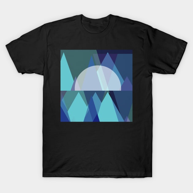 Abstract | Frost Cavern T-Shirt by HalamoDesigns